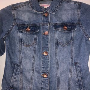 Ci Sono Kids Med Wash Denim Girls Jacket Size 10